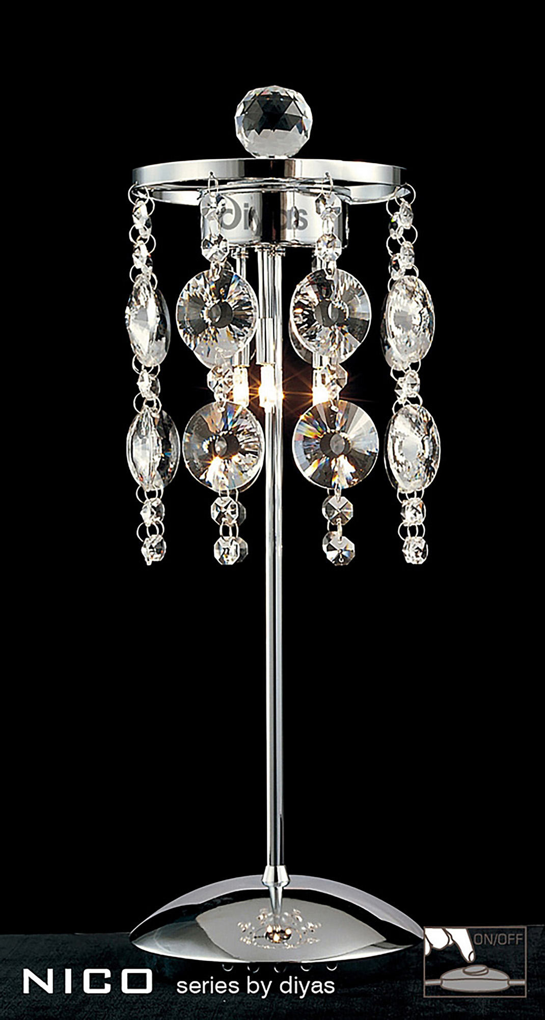 Nico Crystal Ceiling Lights Diyas Multiple Crystal Pendants Nico Crystal Ceiling Lights Diyas Multiple Crystal Pendants